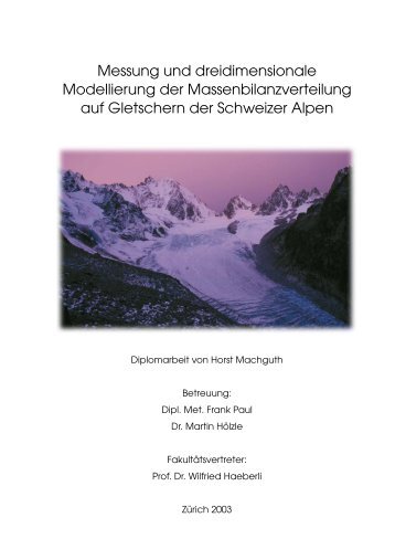 Messung und dreidimensionale Modellierung der ...