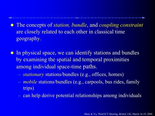 A GIS-based Time-geographic Framework for Spatio-temporal ...