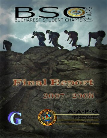 Final Report of the Bucharest Student Chapter of AAPG - geo.edu.ro