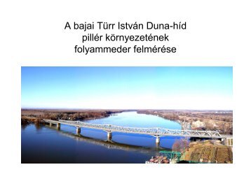 Duna hídpillér környezetének folyammeder felmérése