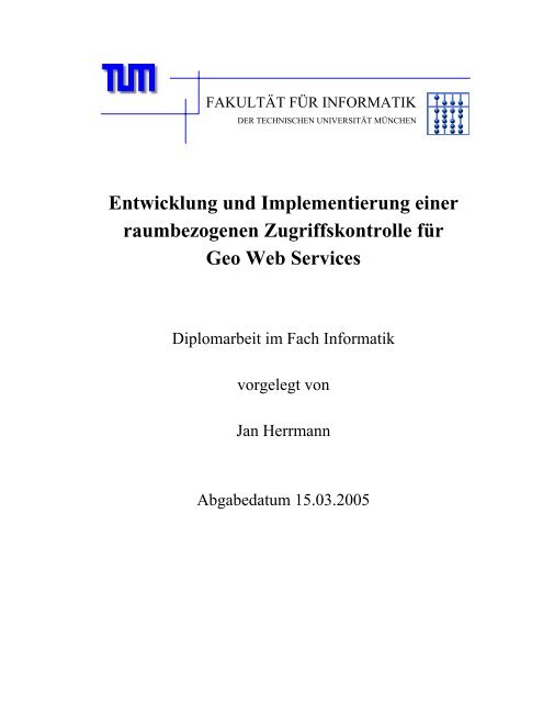 Entwicklung und Implementierung einer ... - GeoBranchen