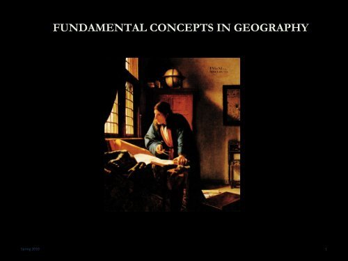 FUNDAMENTAL CONCEPTS IN GEOGRAPHY