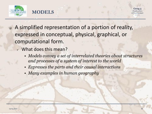 FUNDAMENTAL CONCEPTS IN GEOGRAPHY