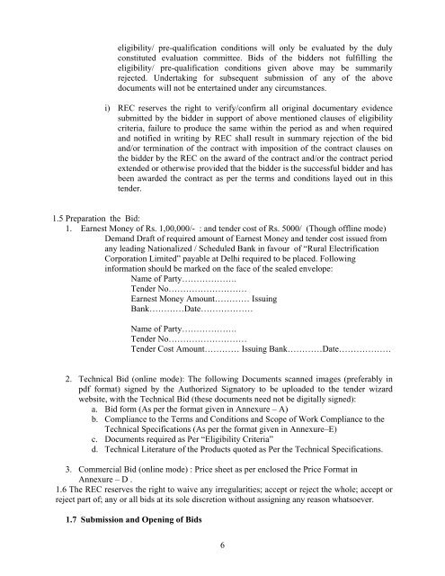 1 Bid Document Request for Proposal (RFP) (ONLY THROUGH E ...
