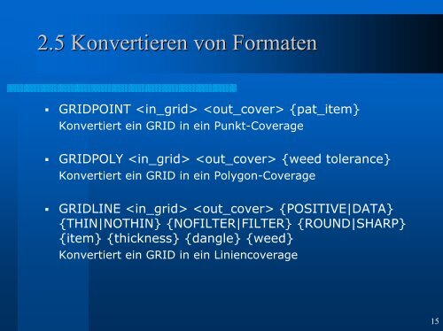 GEO-Informationssystem ArcINFO