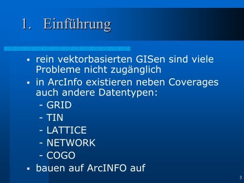 GEO-Informationssystem ArcINFO