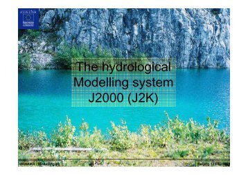 The hydrological Modelling system J2000 (J2K)