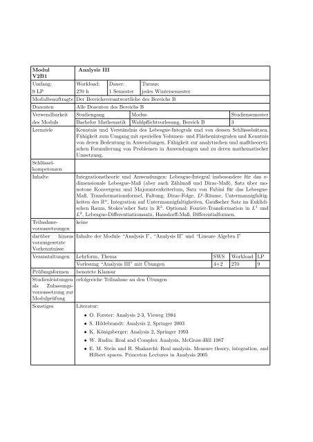 Modulhandbuch - Geographisches Institut der Universität Bonn