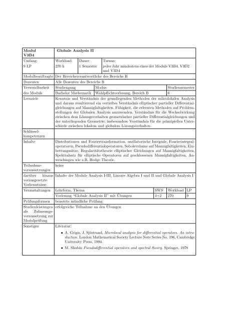 Modulhandbuch - Geographisches Institut der Universität Bonn