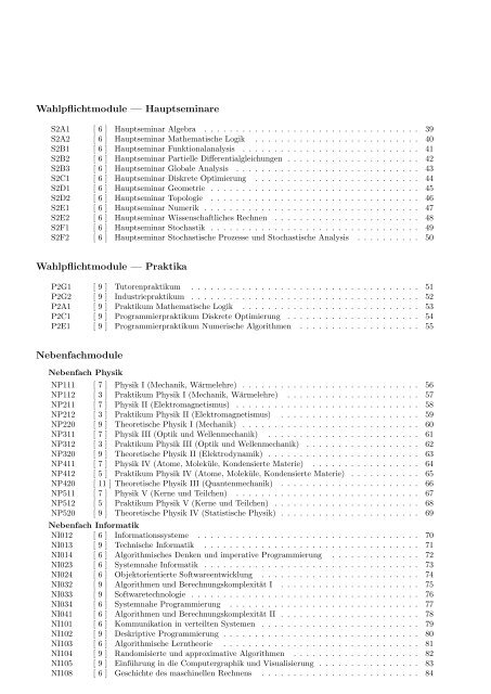 Modulhandbuch - Geographisches Institut der Universität Bonn