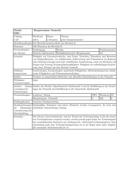 Modulhandbuch - Geographisches Institut der Universität Bonn