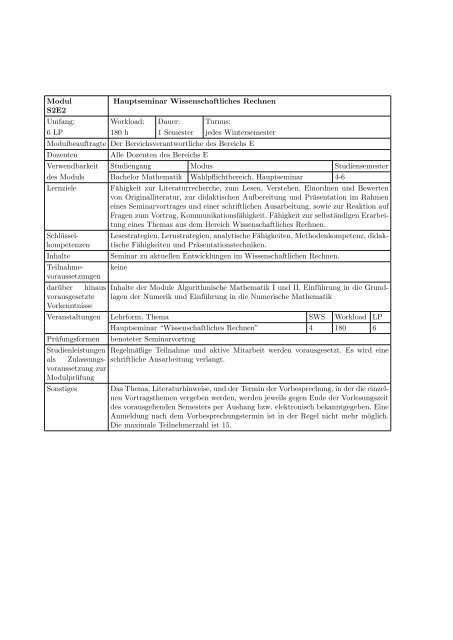 Modulhandbuch - Geographisches Institut der Universität Bonn