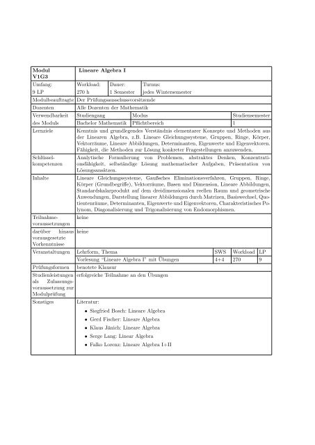 Modulhandbuch - Geographisches Institut der Universität Bonn