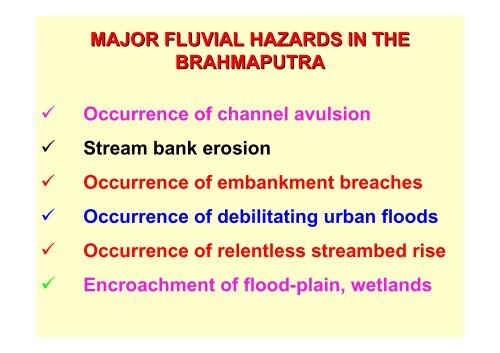 longitudinal slope of brahmaputra