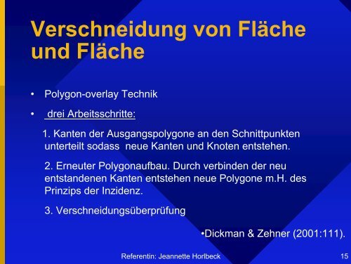 Räumliche Analyseverfahren: Verschneidung