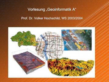 Vorlesung ‚Geoinformatik A—