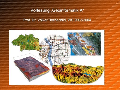 Vorlesung ‚Geoinformatik A—