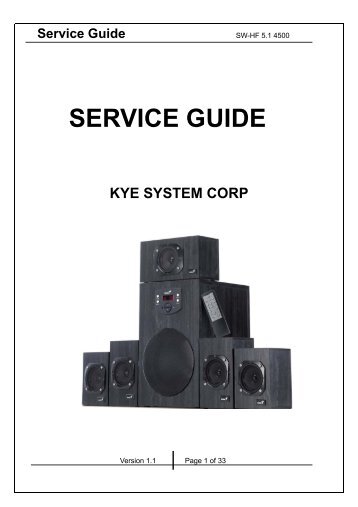 SW-HF 5.1 4500 SERVICE GUIDE.pdf - Genius