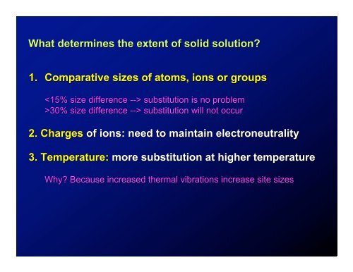 Lecture 10: Crystal Structures and Solid Solutions Read Chpt 2