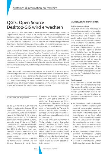 QGIS: Open Source Desktop-GIS wird erwachsen - Geomatik Schweiz