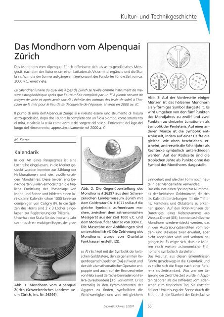 Das Mondhorn vom Alpenquai Zürich - Geomatik Schweiz