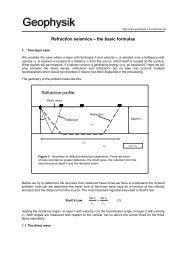 Refraction Seismics