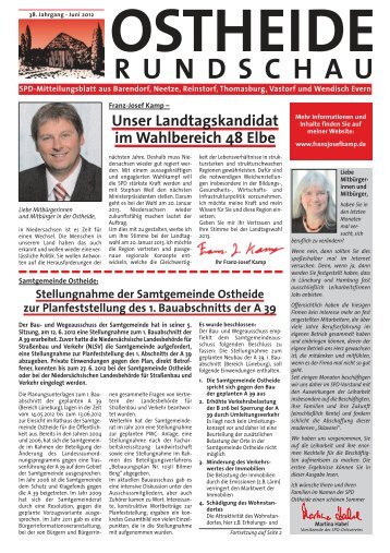 Ostheide Rundschau Ausgabe 38. Jahrgang Juni 2012