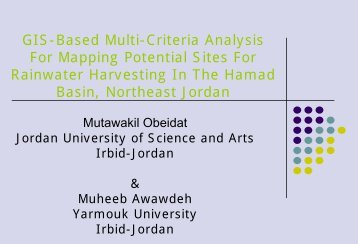 GIS-Based Multi-Criteria Analysis For Mapping Potential Sites For ...