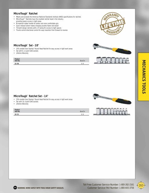Stanley Hand Tools Catalog MKT0905_031 - stagecraft fundamentals