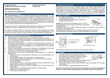 Bedienungsanleitung Geratherm oxy control