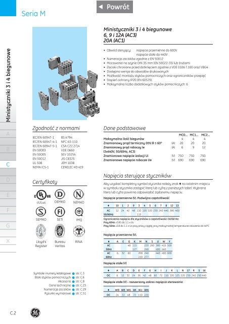 Katalog - G E Power Controls