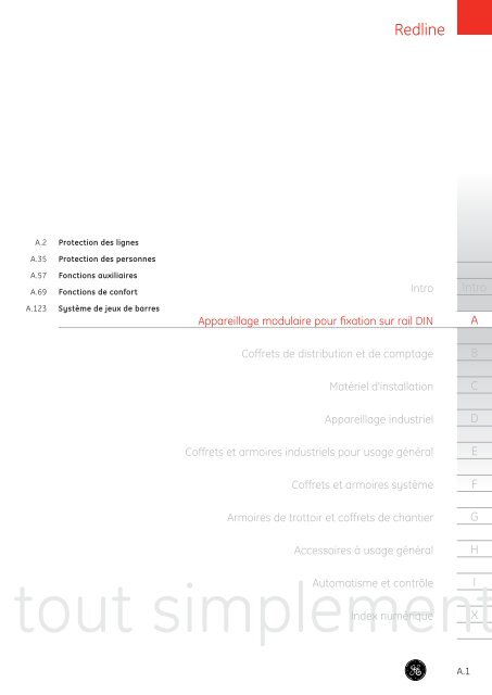 Catalogue Général - G E Power Controls