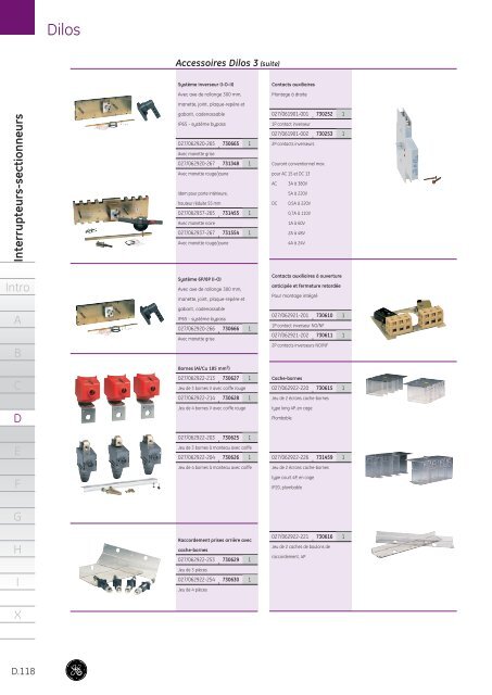 Catalogue Général - G E Power Controls