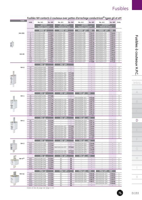 Catalogue Général - G E Power Controls