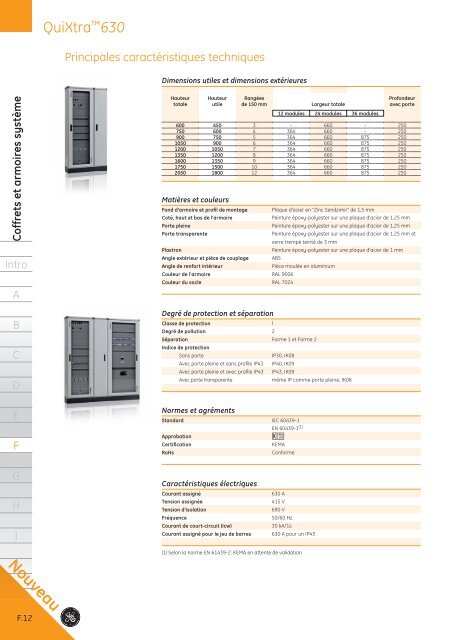 Catalogue Général - G E Power Controls