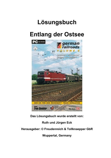 Lösungsbuch Entlang der Ostsee - German Railroads