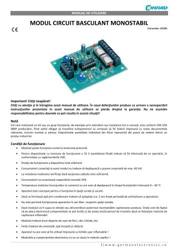 modul circuit basculant monostabil - German Electronics