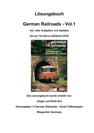 Lösungsbuch German Railroads - Vol.1