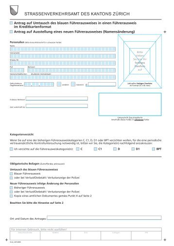 Umtausch-Formular.