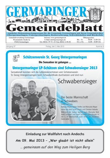 Schwabensieger - Gemeinde Germaringen