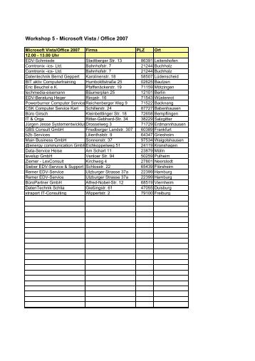 workshop 5 microsoft Vista - lexware.de