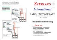 Lade- und Netzgeräte - Sterling Power Products