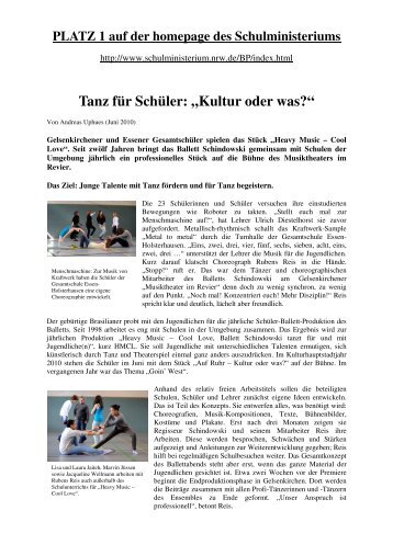 MIR homepage des Schulministeriums - Gesamtschule Holsterhausen