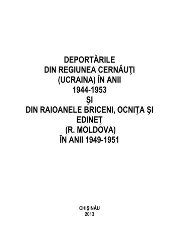 deportările din regiunea cernăuţi - Geschichtswerkstatt Europa