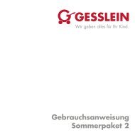 Download Gebrauchsanleitung - Gesslein