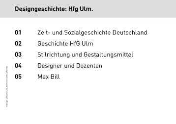 HfG Ulm - Gestaltungs- und Medientechnik