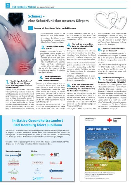 MEDICUS - Nr. 4 - Schmerz - Gesundheitsstandort Bad Homburg