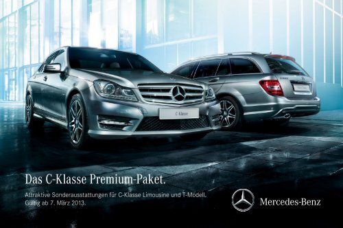 Preisliste Mercedes-Benz C-Klasse T-Modell S204 Premium Paket vom 07.03.2013