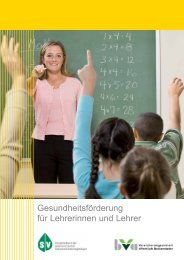 Handbuch Gesundheitsförderung für Lehrerinnen und Lehrer - BVA
