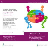 Gesunde Kita (Flyer) - Gesundheit im Rems-Murr-Kreis